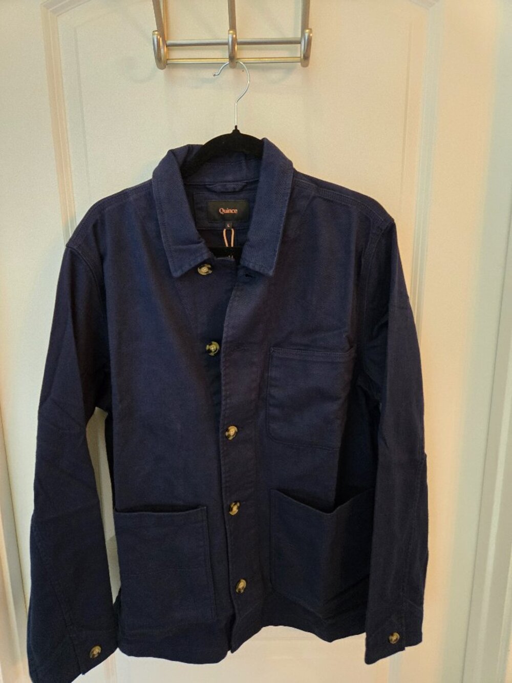 QUINCE Men’s Navy Blue Jacket Size Large — NWT — Quality Outerwear  Excellent QU